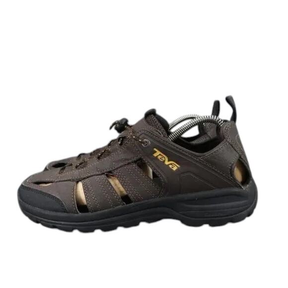 Teva Shoes Men 8 Sandal Fisherman Kitling Slip On Closed Toe Sport Comfort Brown - Picture 3 of 15